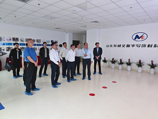 中國機(jī)械冶金建材工會主席陳杰平一行調(diào)研中國有研山東德州基地