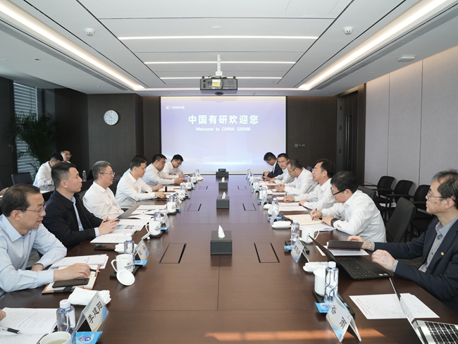 中國中煤黨委書記、董事長王樹東一行到訪中國有研